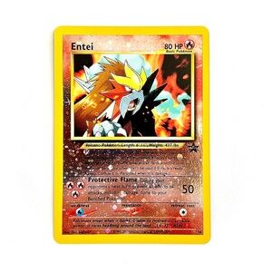 Entei Reverse Holo Wizards Black Star Promo Pokémon Card 2001 Vintage TCG